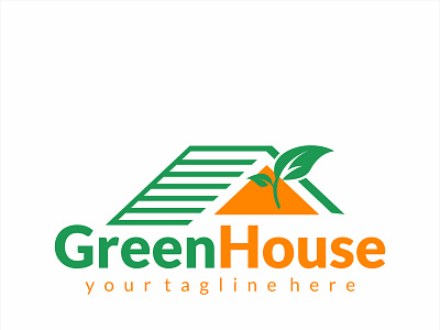 GREEN HOUSE COMPANY LOGO business design design logo graphic design green house ilustration logo logodesign mockup