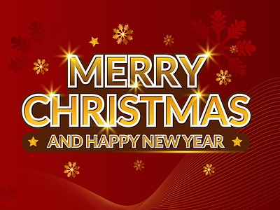 MERRY CHRISTMAS AND HAPPY NEW YEAR DESIGN