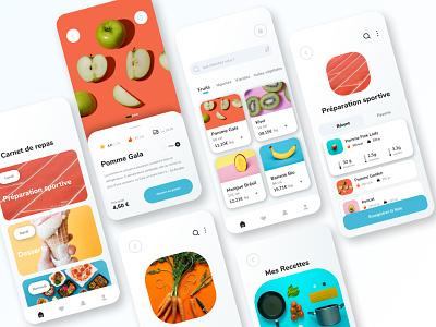 Online Market Companion App app food meal mobile ui