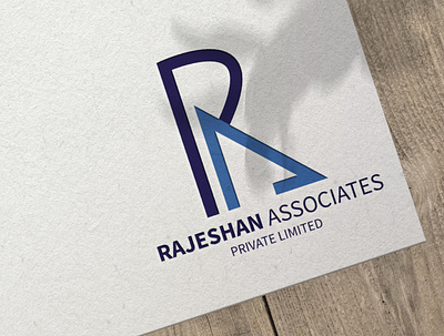 Rajeshan Associates Logo branding design flat flatdesign icon logo logodesigns minimal modern vector