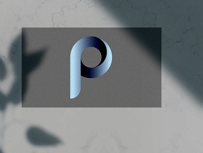 P-shaped logo | brand identity | card design branding card design cards design graphic design illustration letterpress letters logo minimal print shape elements typography vector