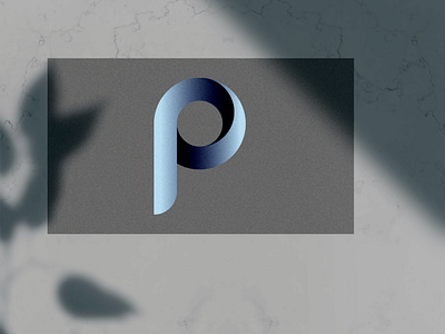 P-shaped logo | brand identity | card design