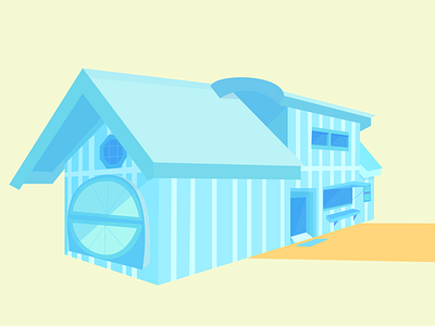 House in the Morning house illustration morning perspective sunny