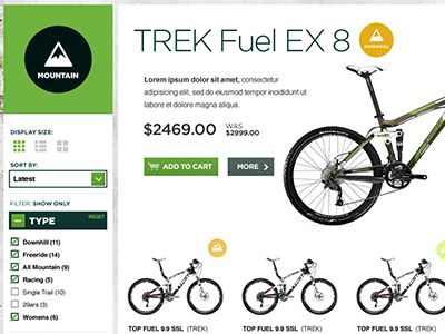 Bike listing page bike ecommerce magento