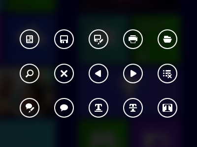 AppBar Icons for Adobe Reader Win8 