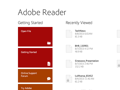 Adobe Reader Win 8.1 8.1 adobe adobe reader microsoft win8 windows 8