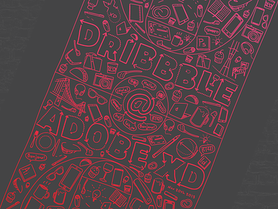 Dribbble @ Adobe XD • Poster