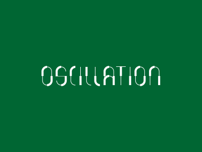 oscillation experimental type typography