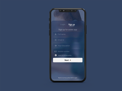 Sign page ui design for android app ui design login page ui sign up ui ui inspiration uidesign uiux uxdesign