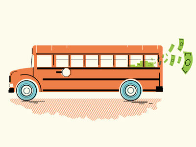 Bus bus illustration infographic