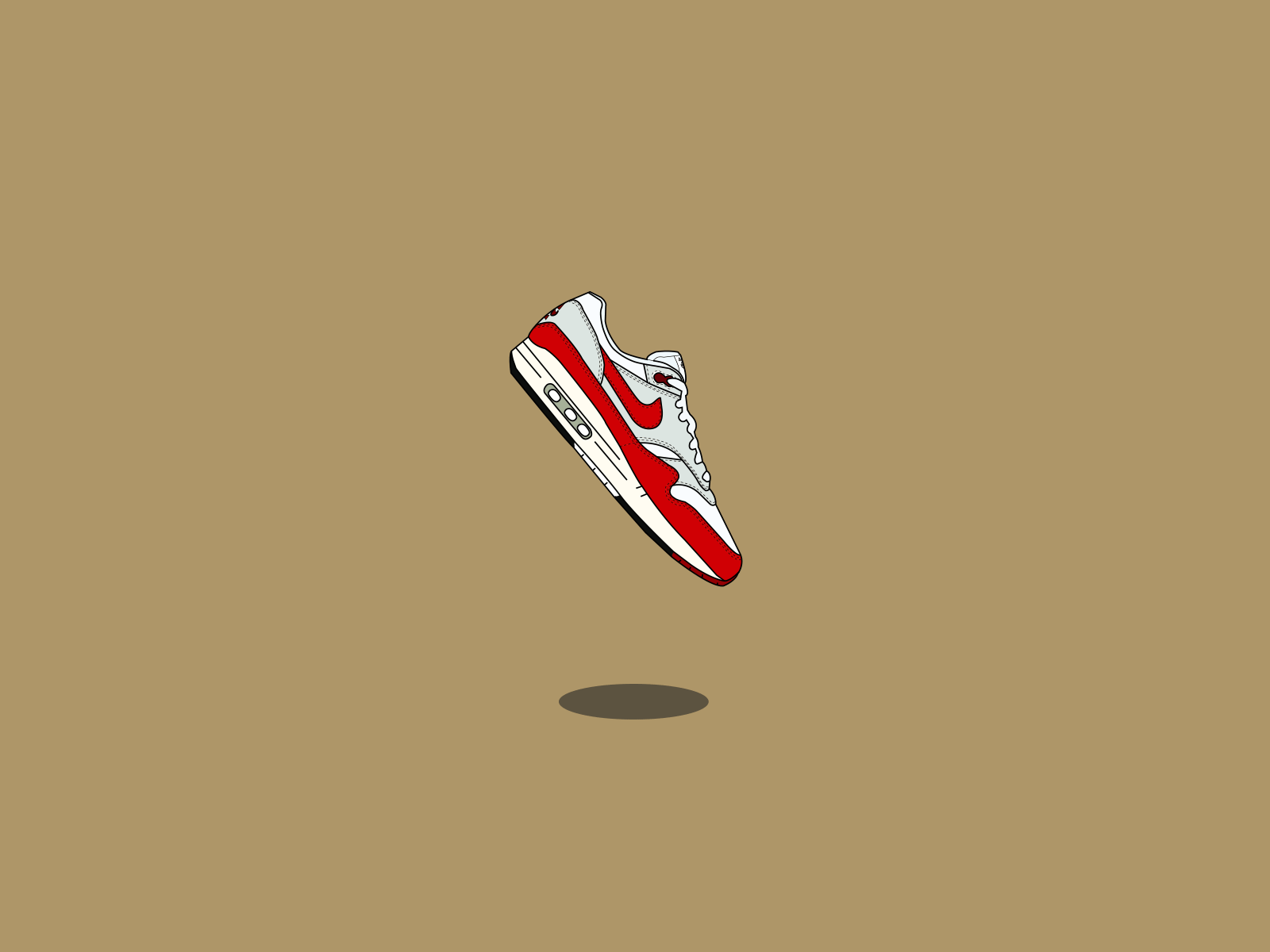 Nike Air Max 1 air airmax 1 arimax design illustration lottie max nike shoes simple simple illustration