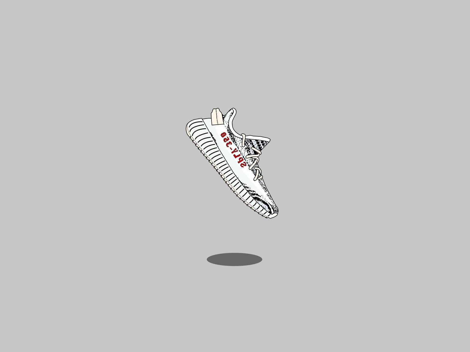 Adidas Yeezy Boost 350 350 adidas boost kanye lottie lottie animation lottieanimation simple simple illustration sneaker sneakers yeezy yeezy350 yeezyboost