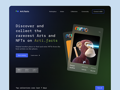 Arti.Facts Landing Page