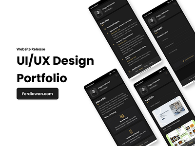 Personal Portfolio Website development portfolio ui uiux ux web website