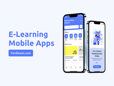 E-Learning Mobile App - UI Design