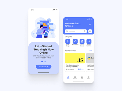 E-Learning Mobile App - UI Design