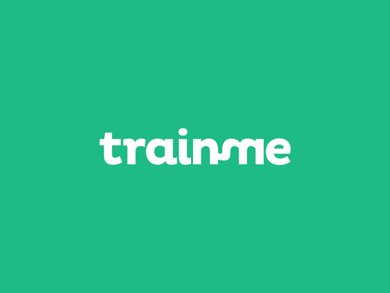 Trainme Logo animation coach logo sport trainme
