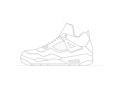 Shoe Game Level 100 basketball basketball shoe game icon illustration jordan line art line icon mj shoe shoes