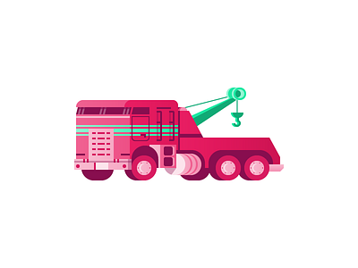 Tow Truck icon illustration truck