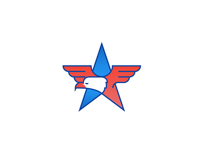 ill-eagle america eagle icon illustration merica star usa