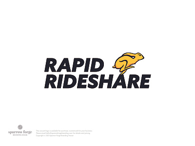 Unused Rideshare Startup Logo branding forsale logo logodesign logotype rabbit rabbit logo rideshare taxi unused