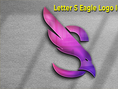 Letter S Eagle Logo Icon with Creative Eagle Head. abstract art artistic bird blog business clean company concept corporate creative design eagle elements font icon idea letter logo s