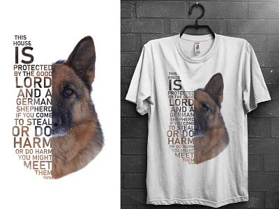 German Shepherd T-Shirt Design