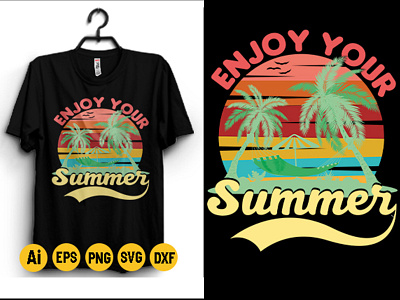 Enjoy Your Summer T-shirt Design summer shirt