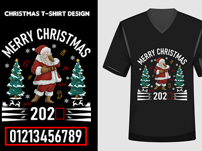 Christmas T-shirt Design Vector Template