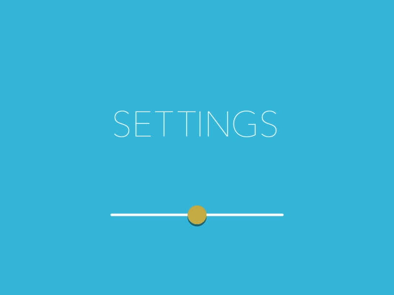 Settings - DailyUI 007 dailyui fixui gif motion motion graphics settings ui