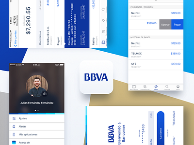 Concept App - BMóvil - BBVA Bancomer app bancomer bank bbva concept ios minimal modern ui