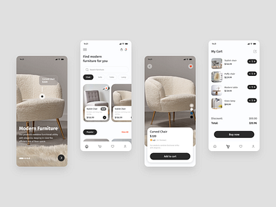 Furniture Mobile App Design