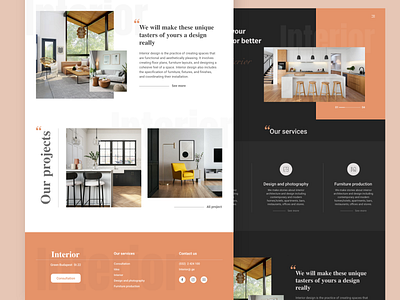 Interior design website by Mariam Rurua on Dribbble