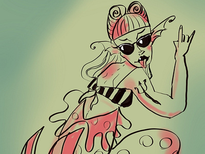 Rockabilly Mermaid