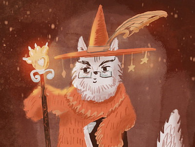 Cat Wizard cat cats character childrens illustration digital art illustration magic procreate wizard