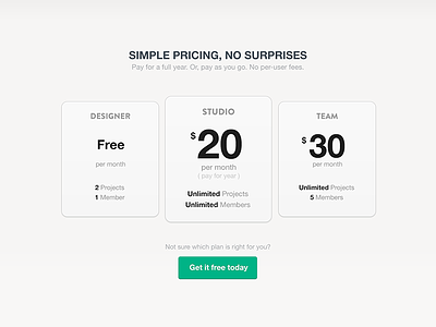 Price member pricepricing service simple ui web white