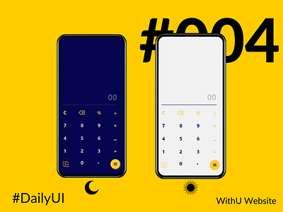 Calculator - DailyUI 004 004 adobe xd app daily 100 challenge daily ui dailyui dailyui 004 dailyuichallenge dark design designer figma ui web