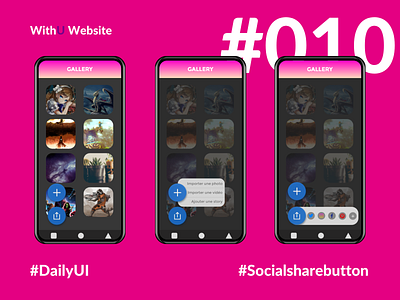 DailyUI - #010 Social Share Button