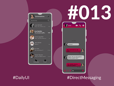 DailyUI  #013 - Direct Messaging