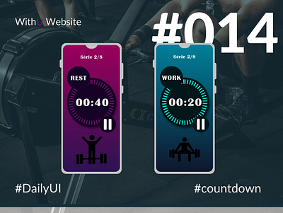 DailyUI #014 - Countdown Timer app countdown countdown timer dailyui dailyui 014 dailyuichallenge designer figma mobile ui sport sport timer ui web design