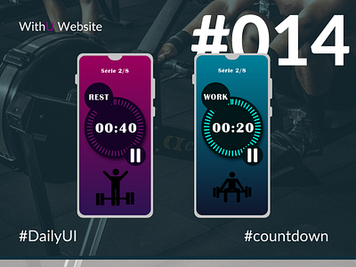 DailyUI  #014 - Countdown Timer