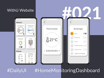 DailyUI  021 - Home Monitoring Dashboard