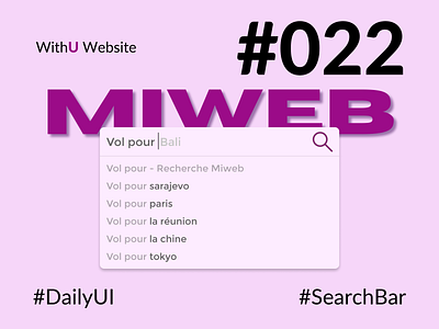 DailyUI 022 - Search app branding dailyui dailyuichallenge designer figma graphic design searchbar ui web