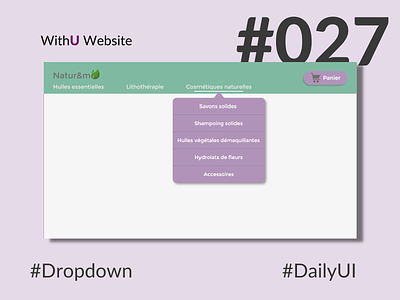 DailyUI 027 - Dropdown