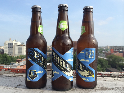 Family of Peregrines beer falcon illustration label packaging typography