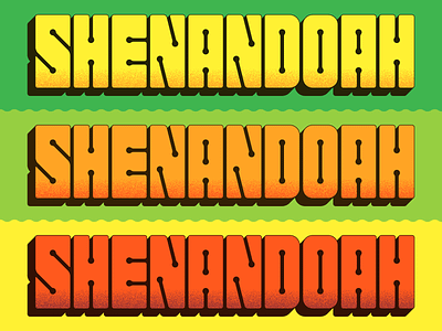 Shenandoah fall lettering shenandoah virginia