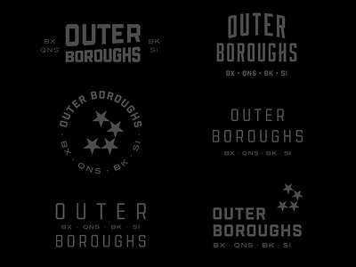 Outer Boroughs bronx brooklyn logo new york queens staten island typography