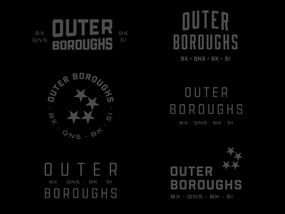 Outer Boroughs bronx brooklyn logo new york queens staten island typography