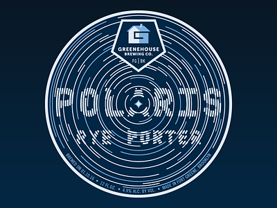 Polaris Rye Porter beer label packaging star typography