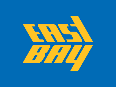 East Bay arrow bay area berkeley california lettering logo oakland
